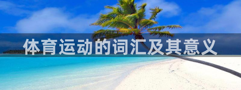 尊龙官方正版app娱乐网站：体育运动的词汇及其意义