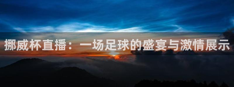 黑白体育直播：挪威杯直播：一场足球的盛宴与激情展示
